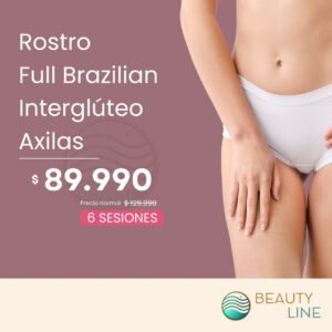 Pack 3 – Rostro Completo + Full Brazilian + Interglúteo + Axilas
