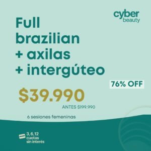 Cyber Flash | Full Brazilian + Interglúteo + Axilas