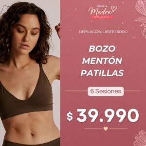 Bozo + Mentón + Patillas |  Láser Diodo – 6 Sesiones
